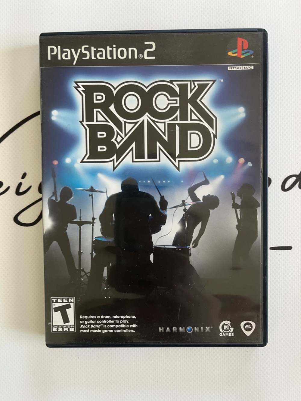 Sony PlayStation 2 Rock Band Video Game - Black & Blue Cover